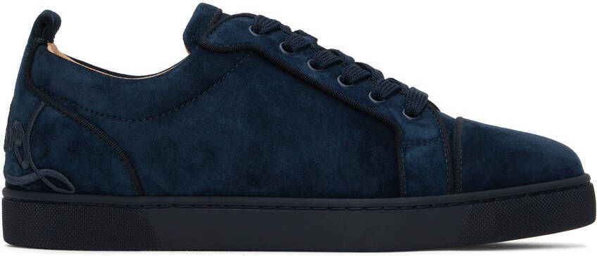 Christian Louboutin Navy Fun Louis Junior Sneakers - Picture 5