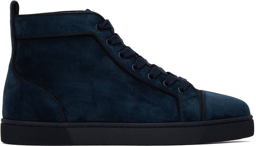 Christian Louboutin Navy Louis Orlato Sneakers - Picture 5