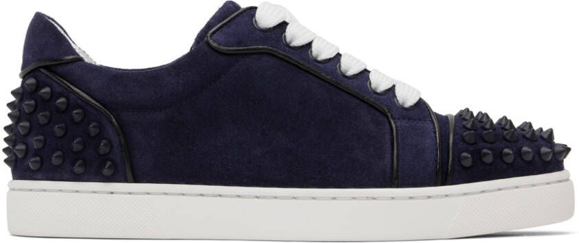 Christian Louboutin Navy Vieira 2 Sneakers - Picture 2