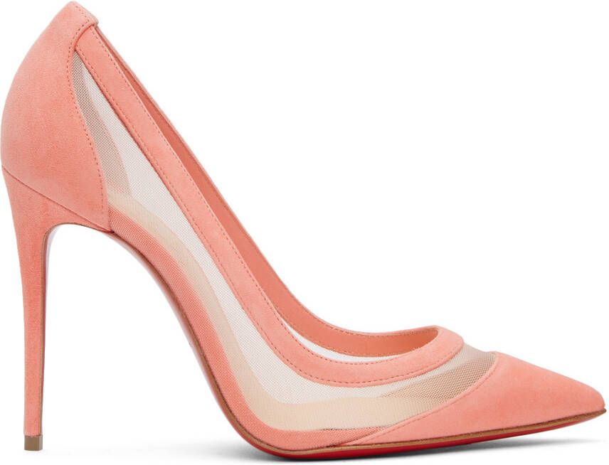 Christian Louboutin Pink Galativi 100 Heels - Picture 5