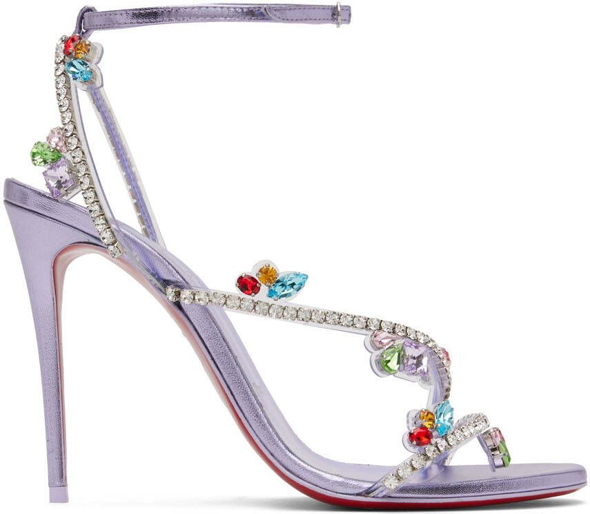 Christian Louboutin Purple Joli Queen Heeled Sandals