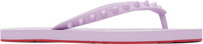 Christian Louboutin Purple Loubi Flip Donna Sandals