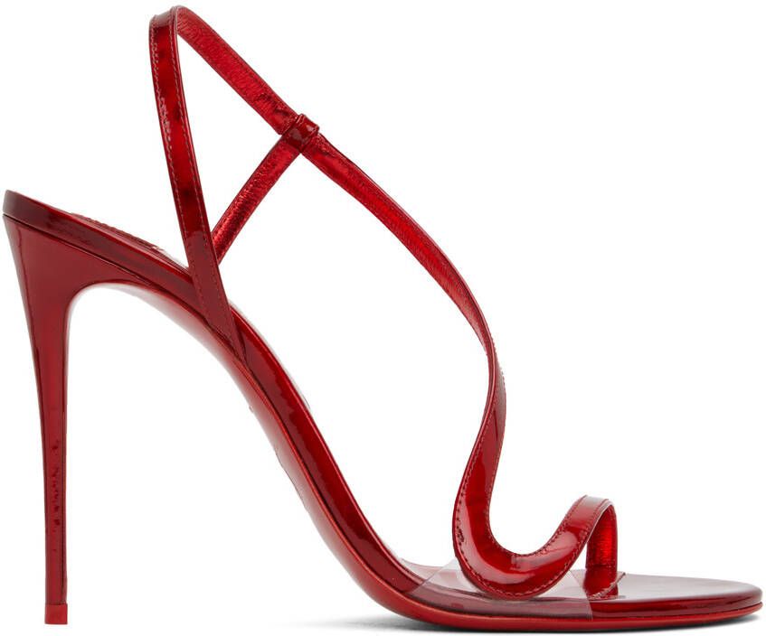 Christian Louboutin Red Rosalie Heeled Sandals