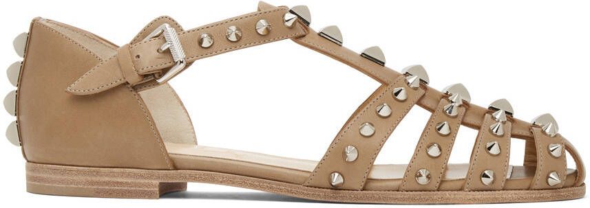 Christian Louboutin Tan Loubiclou Sandals - Picture 5
