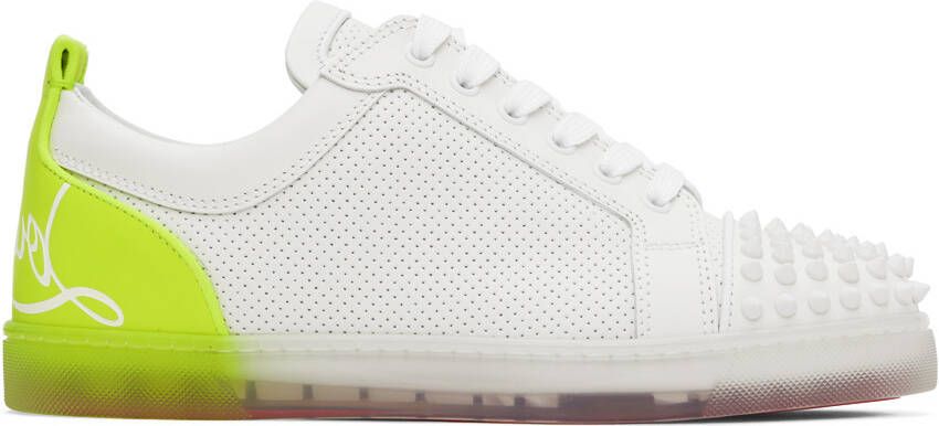 Christian Louboutin White Fun Louis Junior Sneakers - Picture 4