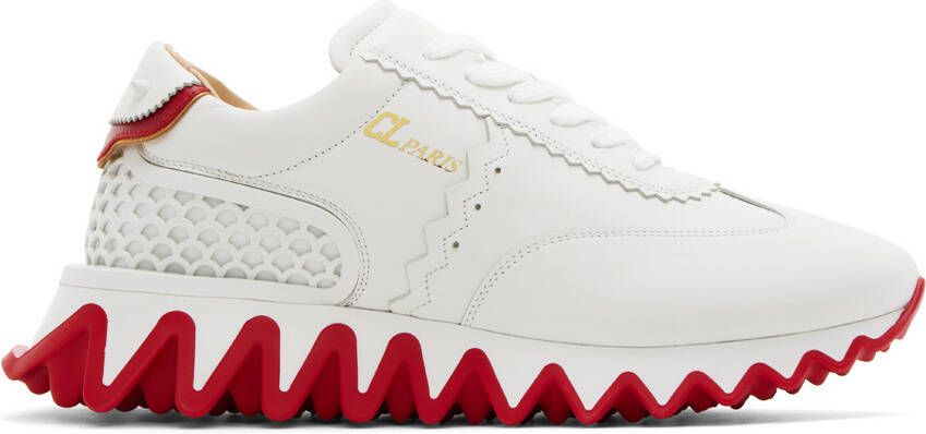 Christian Louboutin White Loubishark Sneakers - Picture 5