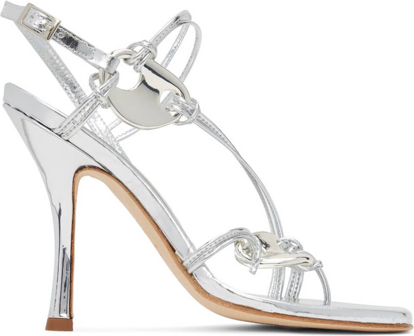 Christopher Esber Silver Dual Trinket Heels
