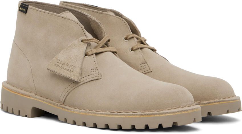 Clarks Originals Beige Beams Edition Desert Rock Boots - Picture 3