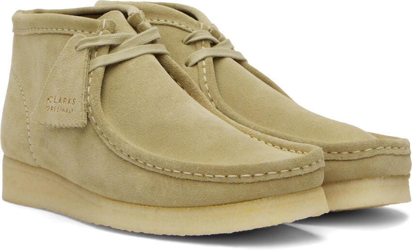 Clarks Originals Beige Wallabee Desert Boots - Picture 4