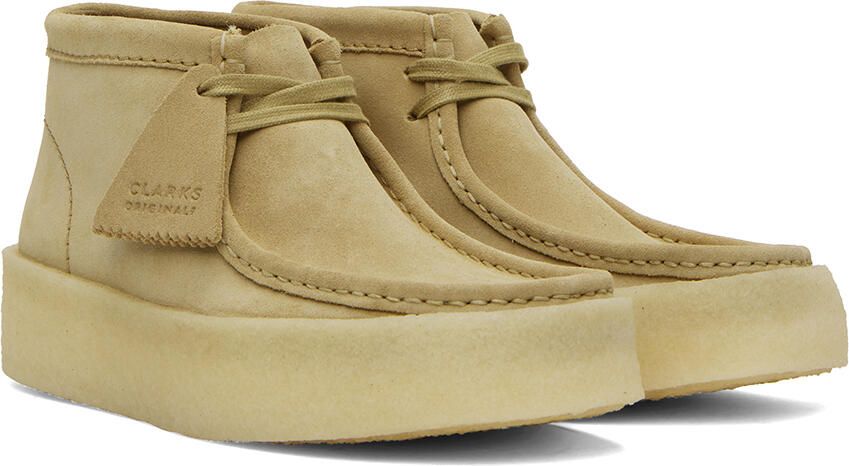 Clarks Originals Beige Wallabee Cup Boots - Picture 2