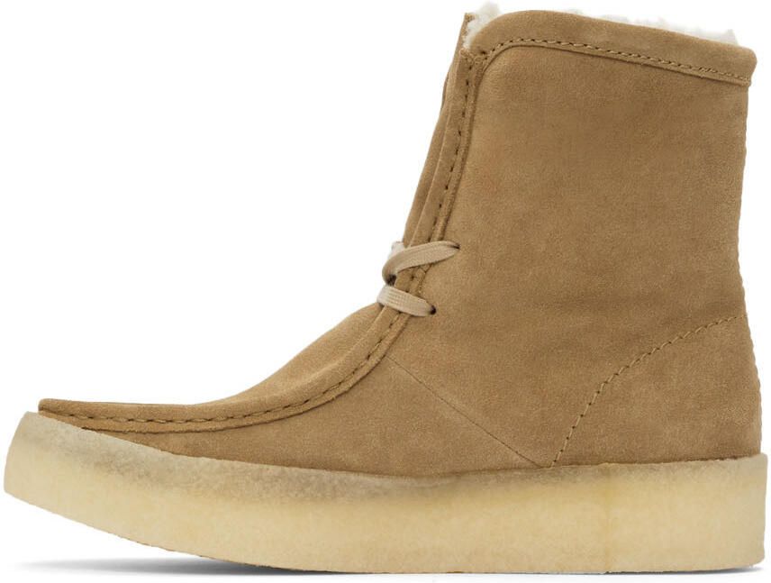 Clarks Originals Beige Wallabee Cup Hi Boots - Picture 3