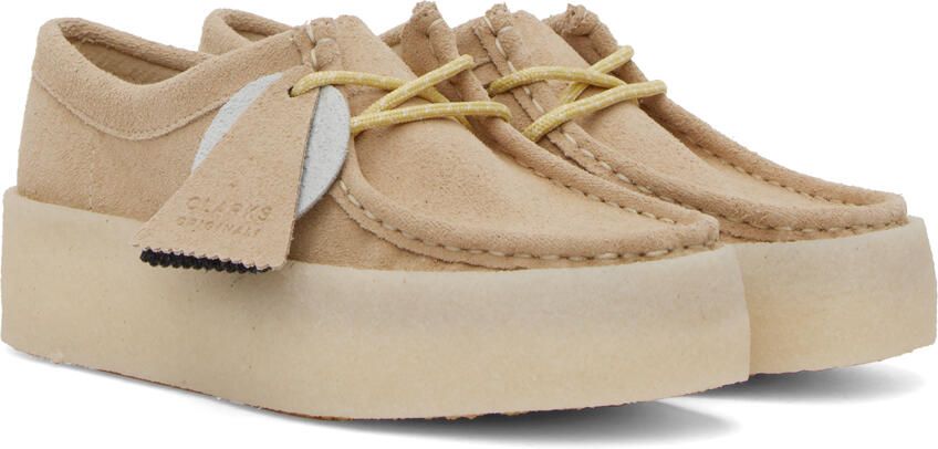 Clarks Originals Beige Wallabee Cup Oxfords - Picture 2