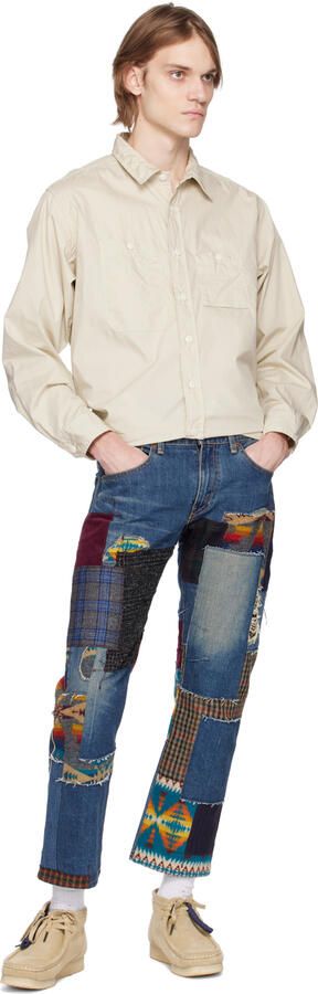 Clarks Originals Beige Wallabee Desert Boots - Picture 9