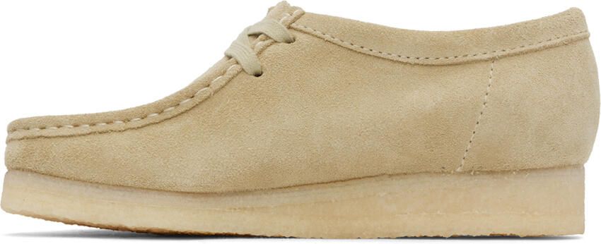 Clarks Originals Beige Suede Wallabee Derbys - Picture 7