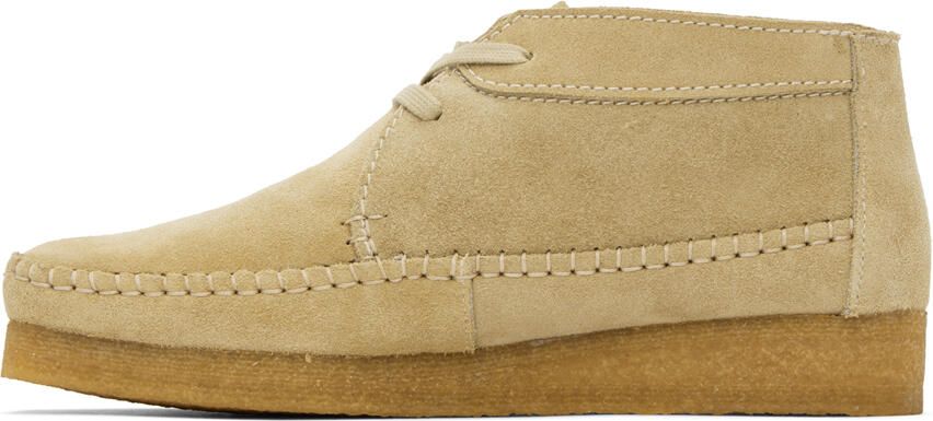 Clarks Originals Beige Weaver Desert Boots - Picture 7