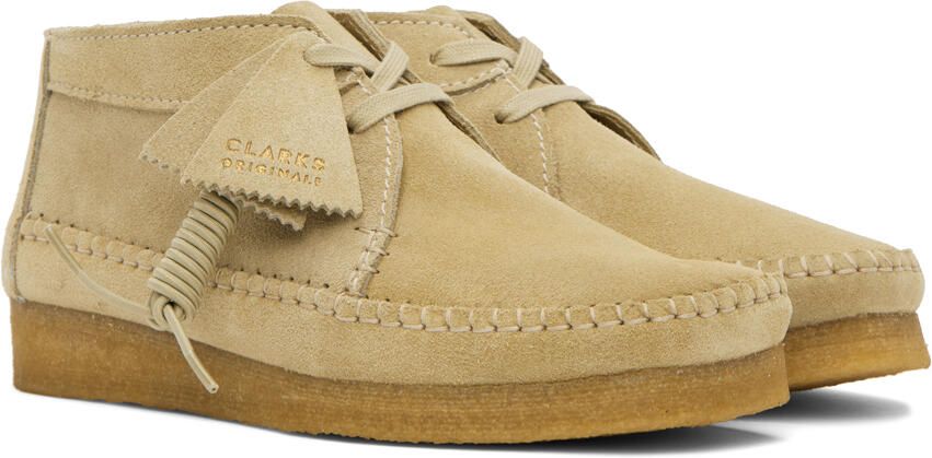 Clarks Originals Beige Weaver Desert Boots - Picture 4