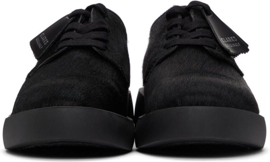 Clarks Originals Black Faux-Fur Mileno London Derbys - Picture 3