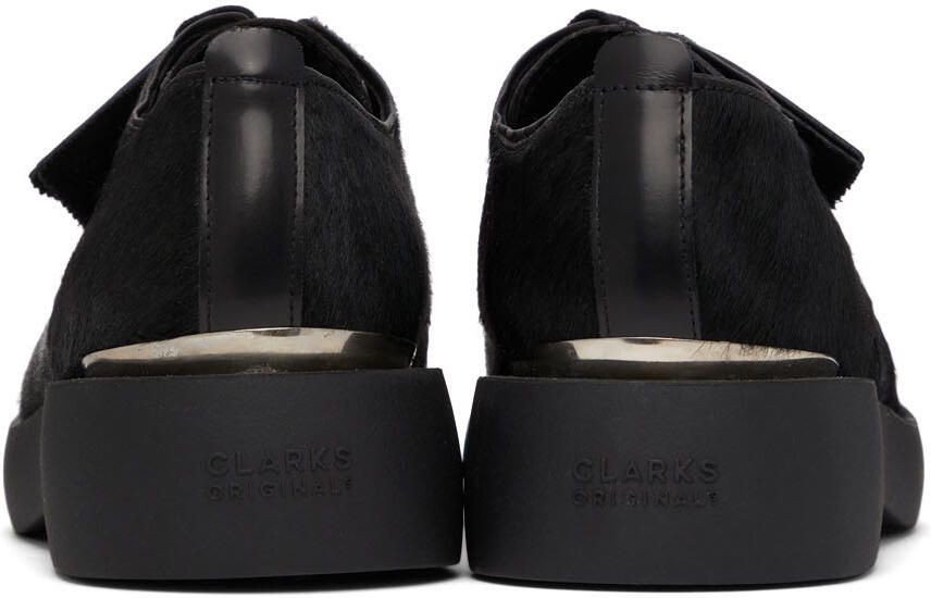 Clarks Originals Black Faux-Fur Mileno London Derbys - Picture 2