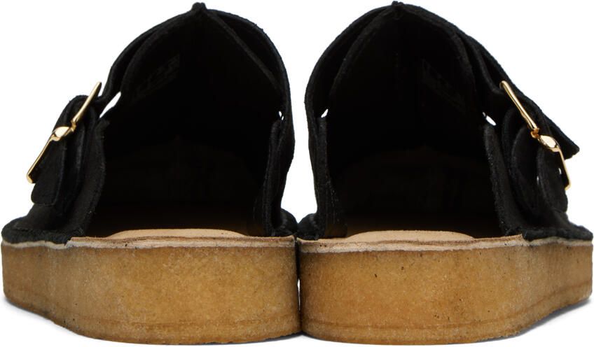 Clarks Originals Black Trek Mules
