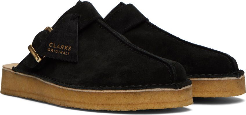 Clarks Originals Black Trek Mules - Picture 2