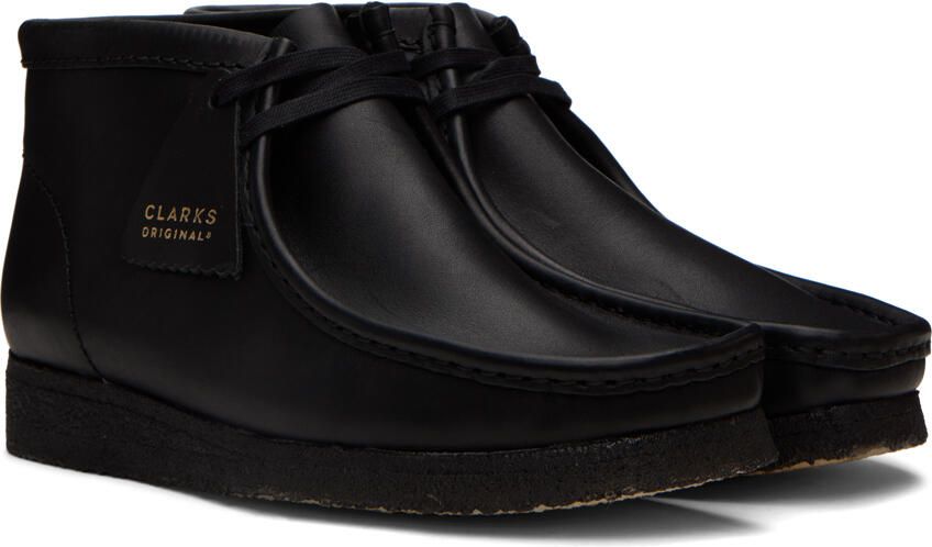 Clarks Originals Black Wallabee Desert Boots - Picture 3