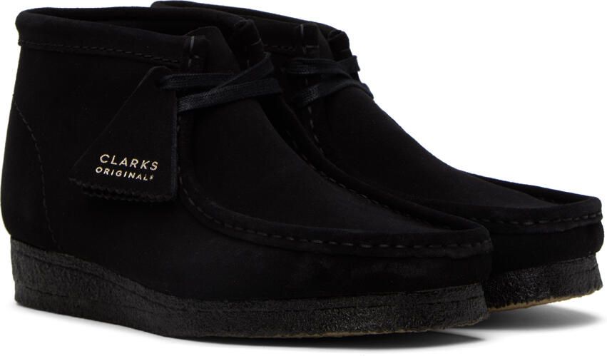 Clarks Originals Black Suede Wallabee Desert Boots - Picture 7