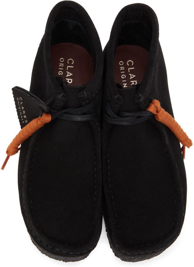 Clarks Originals Black Suede Wallabee Desert Boots