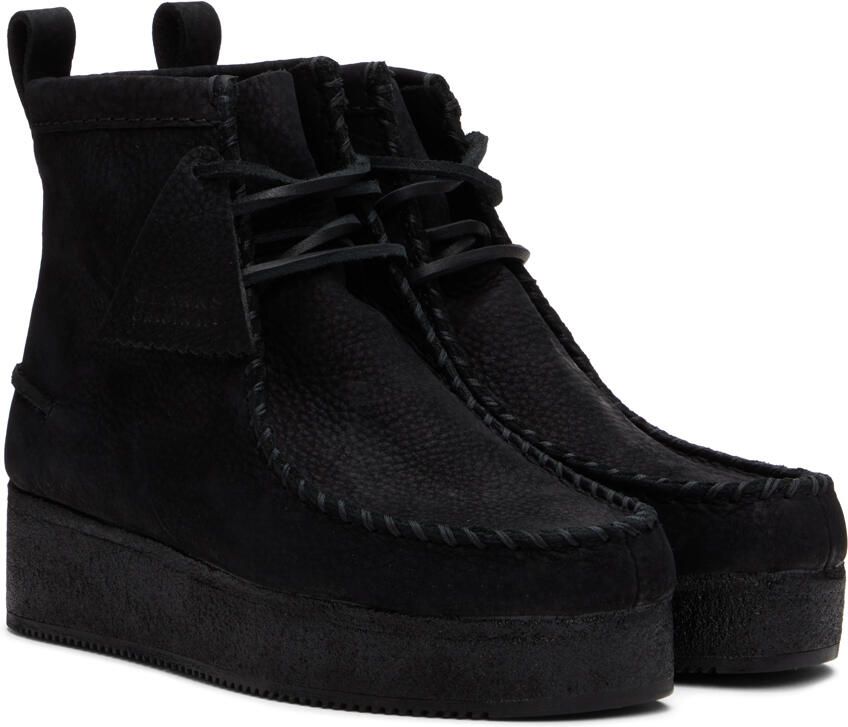 Clarks Originals Black Wallabee Craft Boots - Picture 2