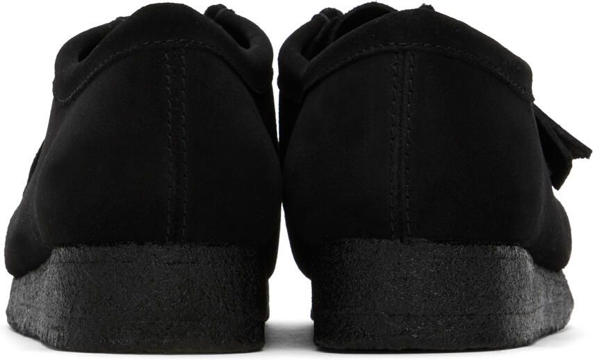 Clarks Originals Black Suede Wallabee Derbys - Picture 2