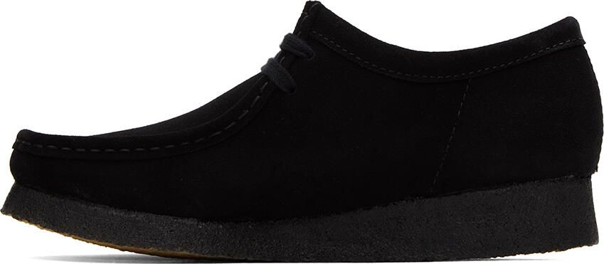 Clarks Originals Black Suede Wallabee Derbys - Picture 7