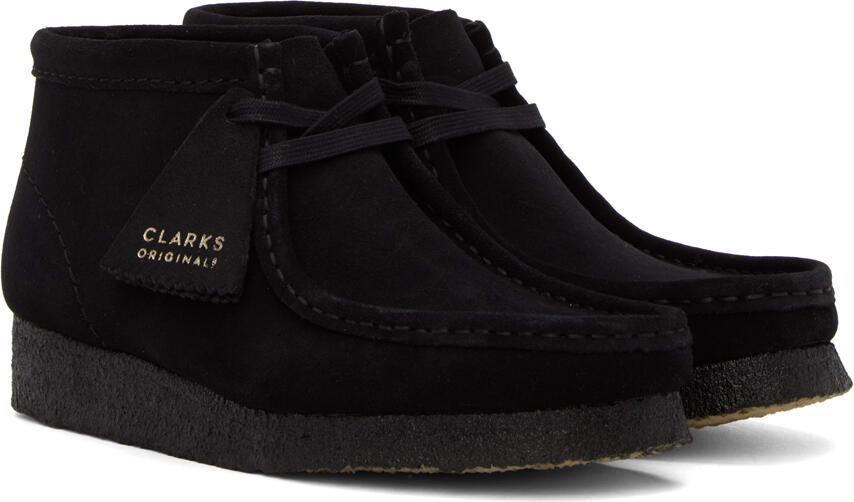 Clarks Originals Black Wallabee Desert Boots - Picture 2