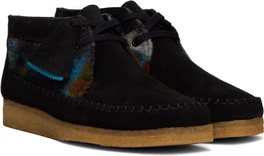 Clarks Originals Black Weaver Desert Boot - Picture 2