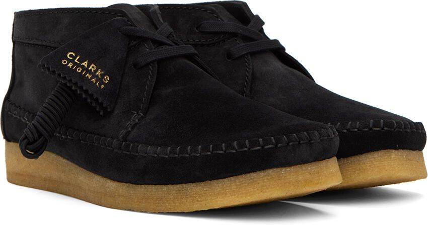 Clarks Originals Black Weaver Desert Boots - Picture 2