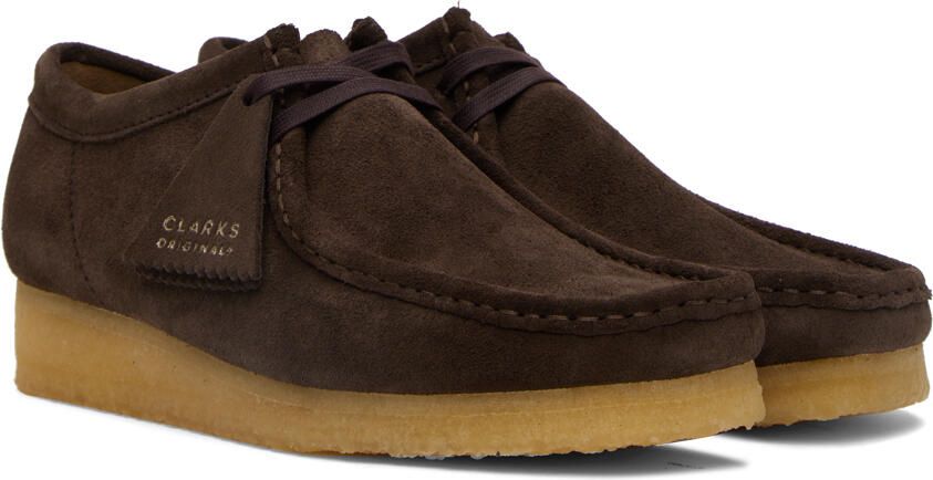 Clarks Originals Beige Suede Wallabee Derbys - Picture 6