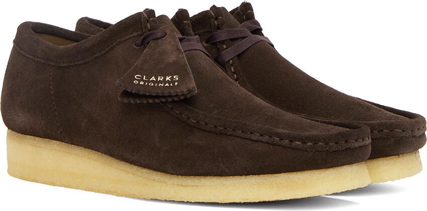 Clarks Originals Beige Suede Wallabee Derbys - Picture 8
