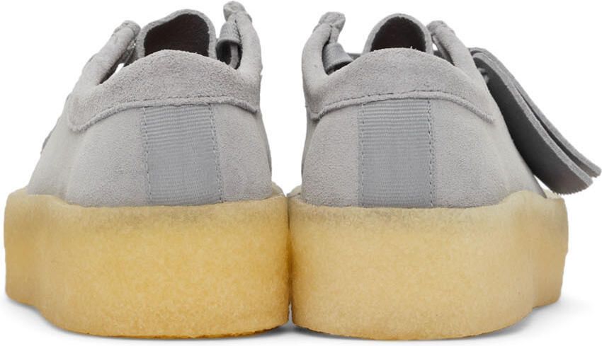 Clarks Originals Grey Suede Wallabee Cup Derbys - Picture 2