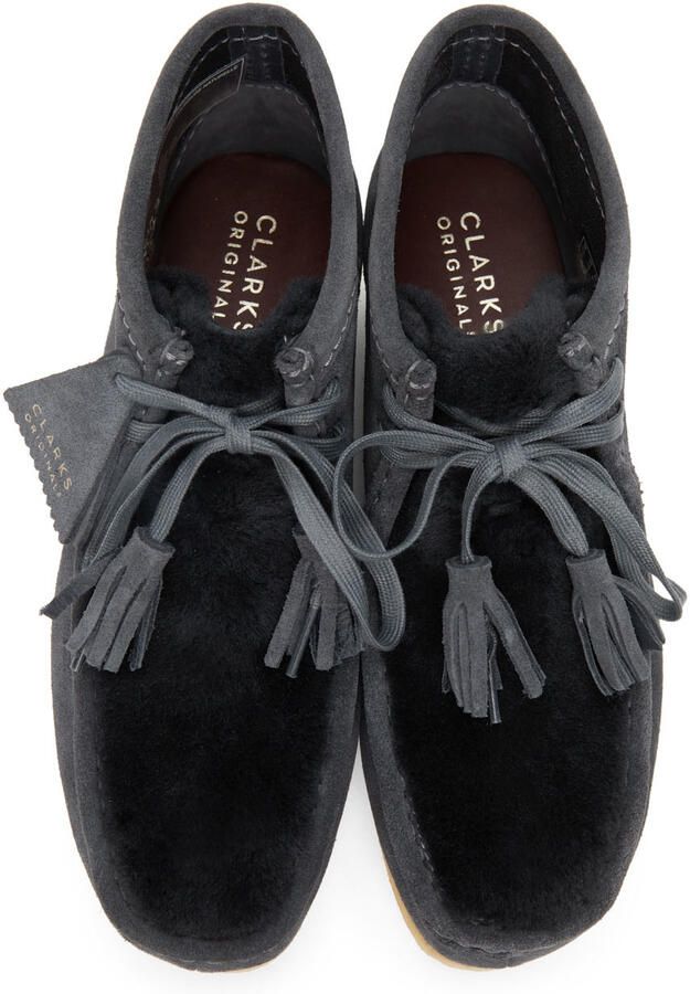 Clarks Originals Grey Wallabee Wedge Boots