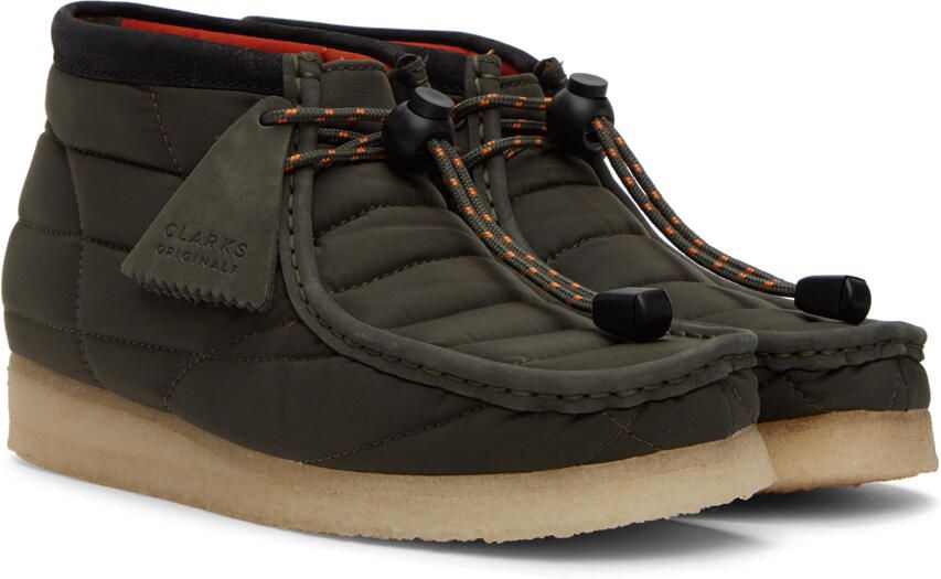 Clarks Originals Khaki Wallabee Boots - Picture 2