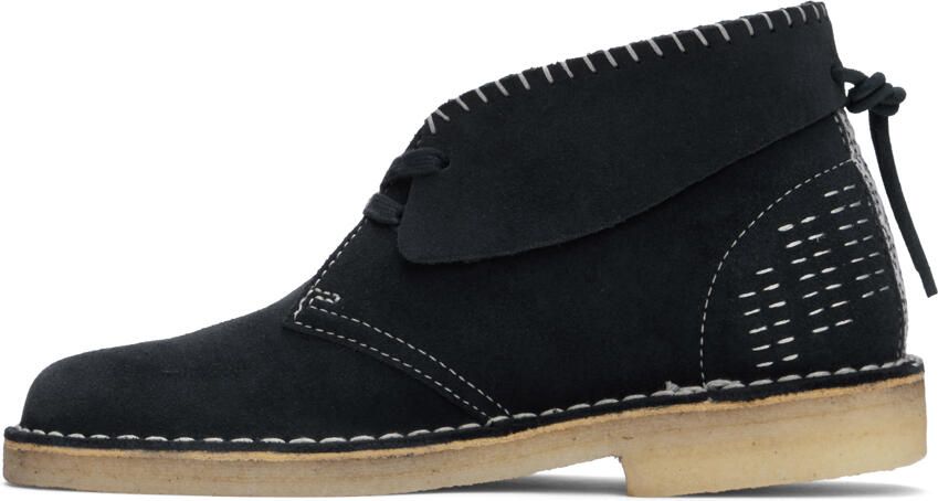 Clarks Originals Navy Desert Boots - Picture 3