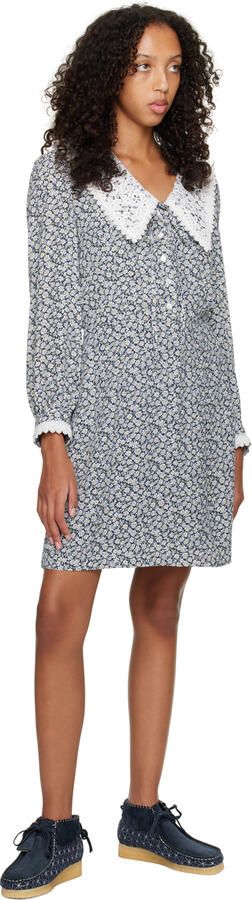 Clarks Originals Navy Wallabee Ankle Boots - Picture 4