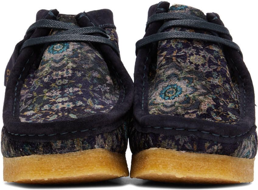 Clarks Originals Navy Wallabee Boots - Picture 3