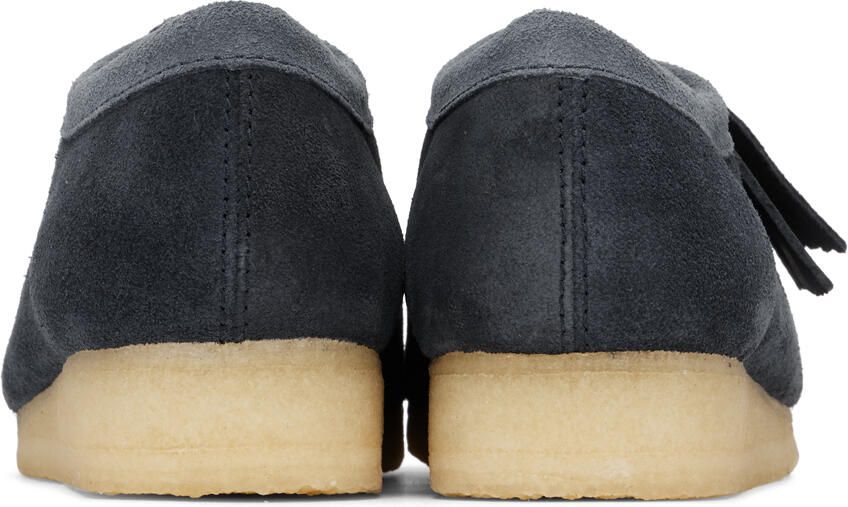 Clarks Originals Navy Wallabee Derbys - Picture 5