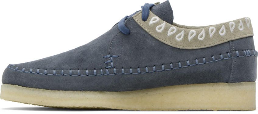 Clarks Originals Navy Weaver Derbys - Picture 3