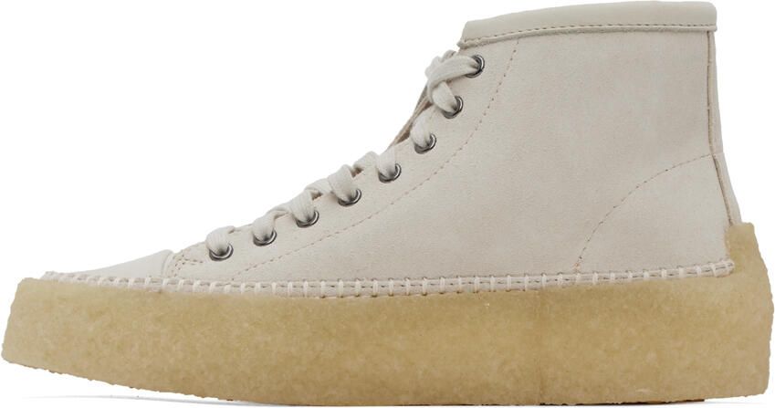 Clarks Originals Off-White Caravan Desert Boots - Picture 3