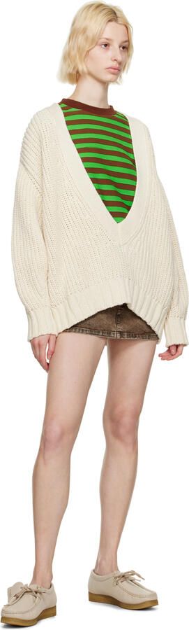 Clarks Originals Off-White Wallabee Derbys - Picture 4