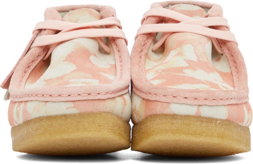 Clarks Originals Pink Floral Wallabee Derbys - Picture 3