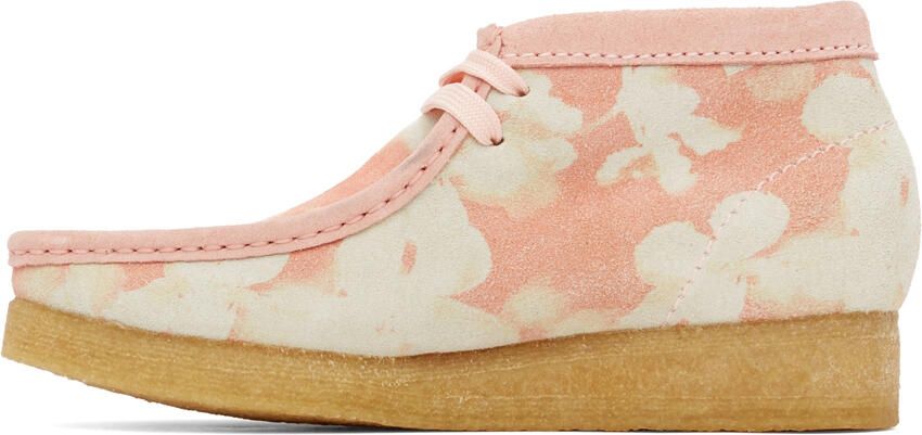 Clarks Originals Pink Floral Wallabee Derbys - Picture 4