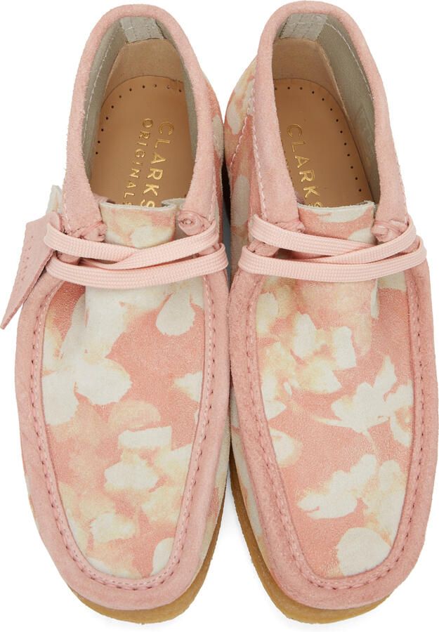 Clarks Originals Pink Floral Wallabee Derbys