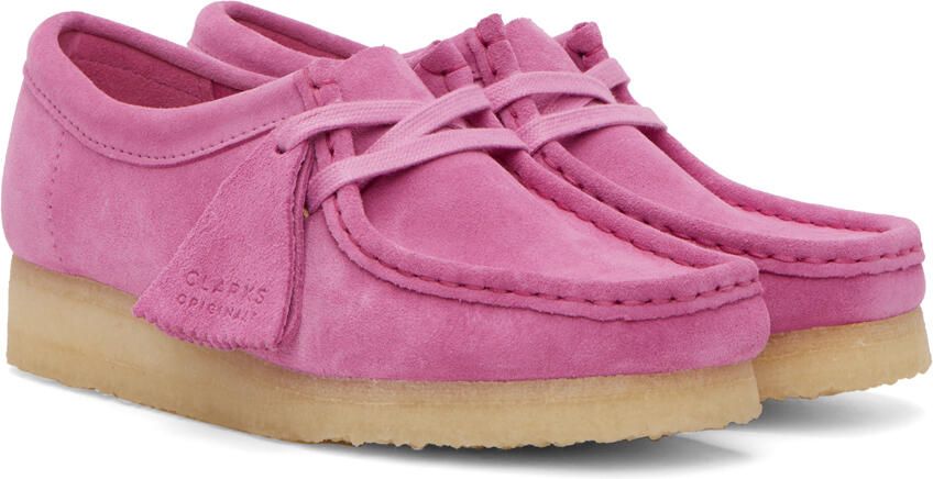 Clarks Originals Pink Wallabee Derbys - Picture 2