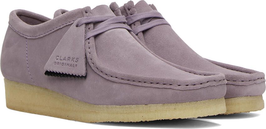 Clarks Originals Purple Wallabee Derbys - Picture 2